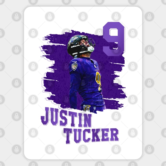 Justin tucker || 9 Sticker by Aloenalone